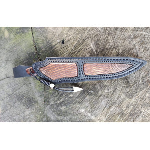 ФУЛТАНГ ексклюзивний ніж ручної роботи майстра Василя Дячика, замовити купити в Україні (Сталь - нержавіючий Дамаск). Photo 3